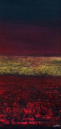 Irtiza Kazmi, 14 x 30 inches, Acrylics on Canvas, Landscape Painting, AC-IRTK-049